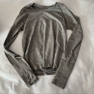 Lululemon Grey Swiftly Long Sleeve Race Length